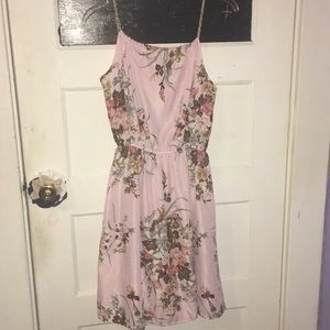 Light pink floral dress